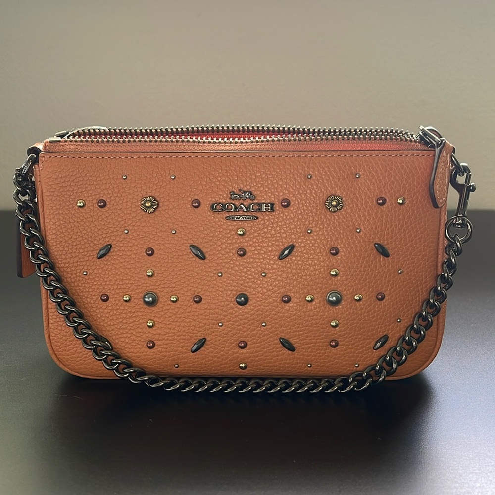 Coach Nolita Wristlet 19 With Prairie Rivets